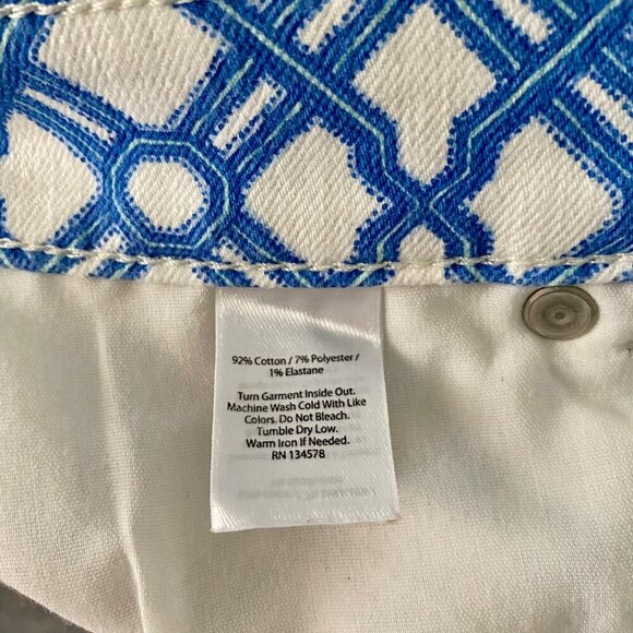 Vineyard Vines Blue and White Cotton Blend Pants With Pockets Size 2 - Picture 9 of 9